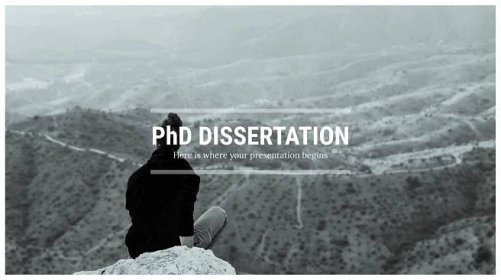 PhD Dissertation presentation template 