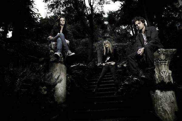 Twilight cast and director: Kristen Stewart, Catherine Hardwicke, and Robert Pattinson at the 2008 Rome Film Festival