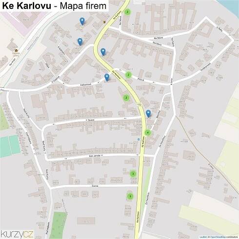 Ke Karlovu - mapy | Kurzy.cz
