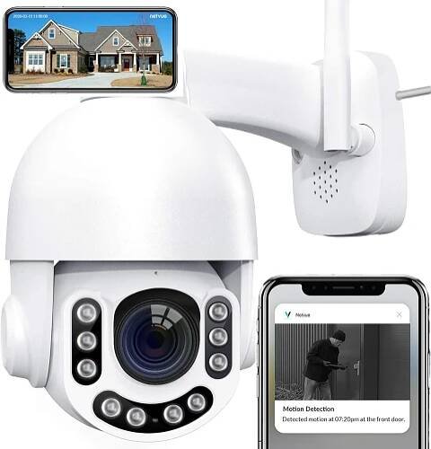 VENKOVNÍ OTOČNÁ KAMERA IP WIFI 8X ZOOM 3MPx 2K APP ŽIVÝ NÁHLED