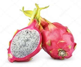 Dračí ovoce nebo pitaya izolované na bílém