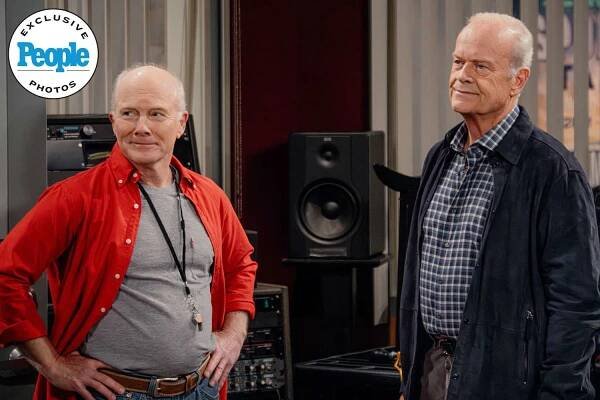 Dan Butler as Bulldog and Kelsey Grammer as Frasier in Frasier, episode 8, season 2 streaming on Paramount+, 2024. 