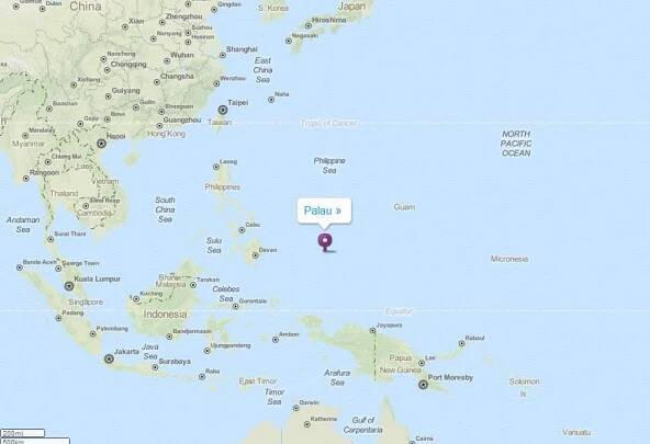 map palau