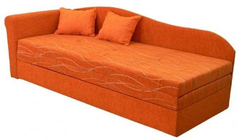 Rozkládací postel (válenda) 80 až 160 cm Katrhin (s molitanovou matrací) (L)