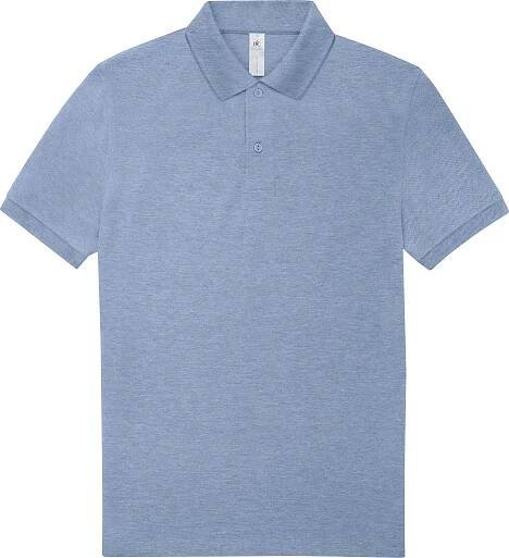 B&C My Polo 210 Piqué polo heather modrá