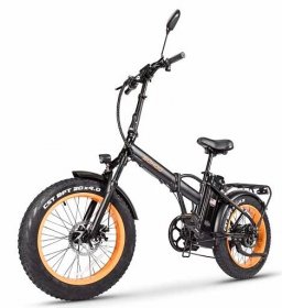 【Sports&Outdoors】Adult Step-Over & Step-Thru Folding Fat Tire E-Bike Mountain Electric Bicycle