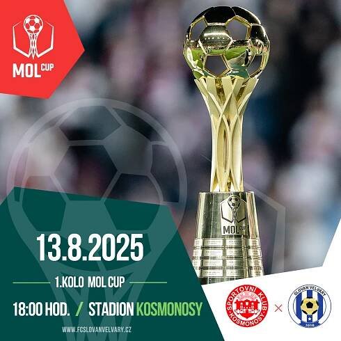 FC Slovan Velvary - Ve středu hrajeme 1.kolo MOL Cupu