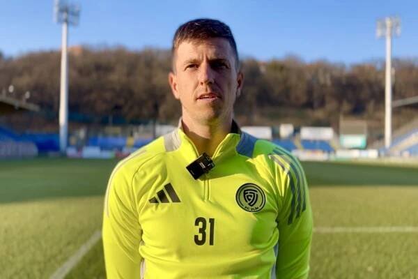 Lukáš Bartošák a Lukáš Motal před utkáním s Prostějovem - FC Zlín