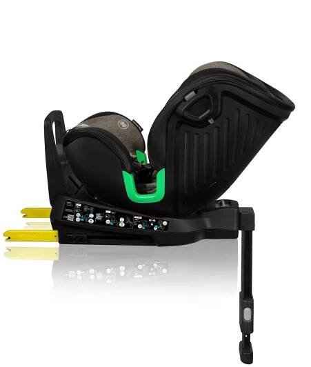 KINDERAUTOSITZ Harmony i-Size  - Olivgrün, Basics, Leder/Kunststoff (45cm) - Lionelo