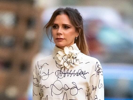 Victoria Beckham wraps up in bizarre trench as she leaves Paris