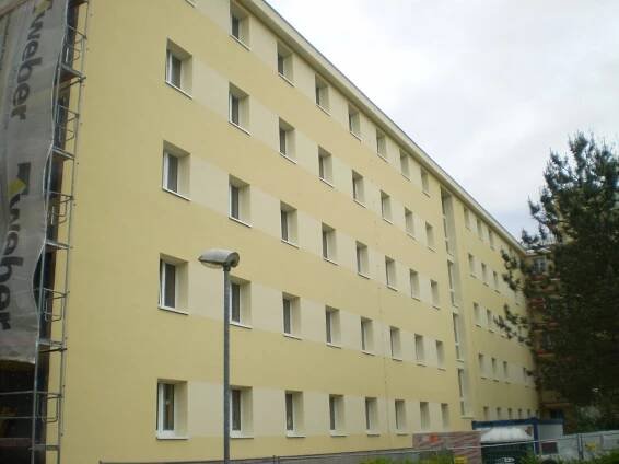 Zateplení objektu ČZU koleje B, C, D Praha - Suchdol - Miras