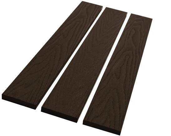 WPC plotovka, tmavě hnědá, dřevo 3D 95 cm