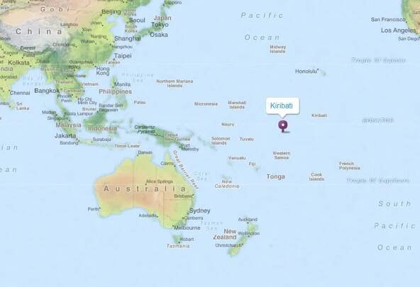 map kiribati