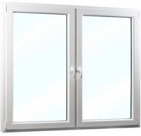 Plastové okno dvoukřídlé se sloupkem 178x154 cm (1780x1540 mm), bílé, PRAVÉ