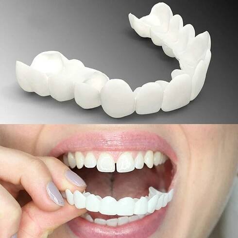 Nový Snap On Smile Zubní falešný kryt zubů Smile Dýhy Comfort Fit F...