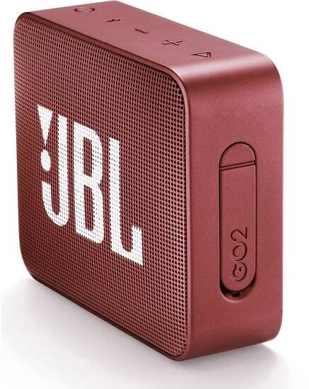 Bluetooth® reproduktor JBL Go2 AUX, hlasitý odposlech, outdoor, vodotěsný, červená : Půhy.cz
