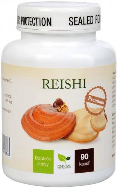 Natural Medicaments Reishi Premium, 90 kapslí
