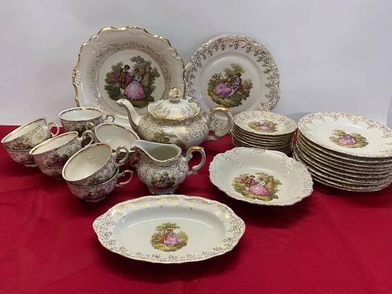 Porcelánový servis Bavaria Schwarzenhammer Germany 36ks - undefined