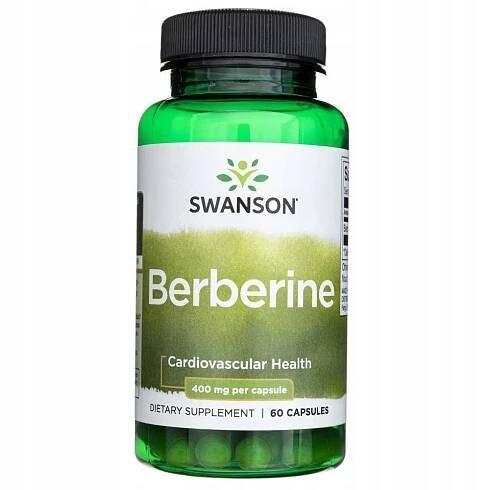 BERBERYNA SWANSON Berberine HCL Hubnutí Cukrovka Trávení střev 60k