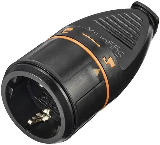 Sygonix SY-5597566 zásuvka plast Zajistitelný 250 V/AC černá, oranžová : Půhy.cz
