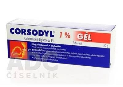 CORSODYL 1% zubný gél 50 g