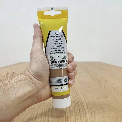 Tmel na drevo v tube Borma Wachs Ecofiller - Svetlý orech