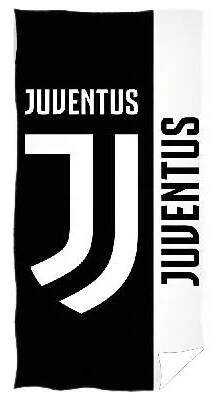 JUVENTUS FC Osuška Juventus FC, 70x140 cm, černo-bílá, bavlněná