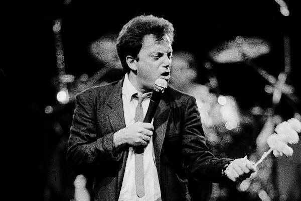Musician Billy Joel performs onstage at the Rosemont Horizon, Rosemont, Illinois, March 30, 1984. (Photo by Paul Natkin/Getty Images)