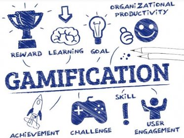 Image showing concepts of gamification like reward, challenge, achievement.