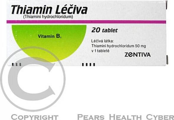 THIAMIN LÉČIVA POR 50MG TBL NOB 20