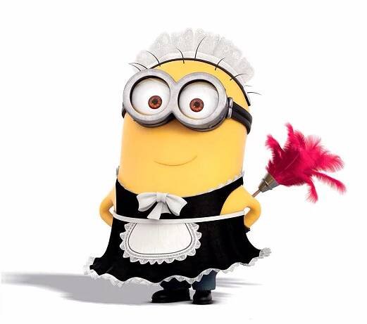 Cute Minion Maid Dave Wallpaper