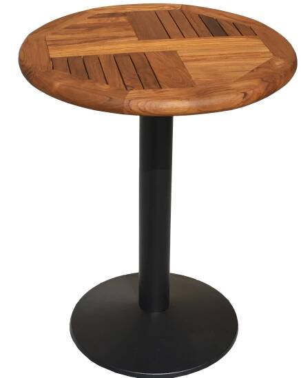 VARENA - zahradní teakový jídelní stůl ⌀ 60cm