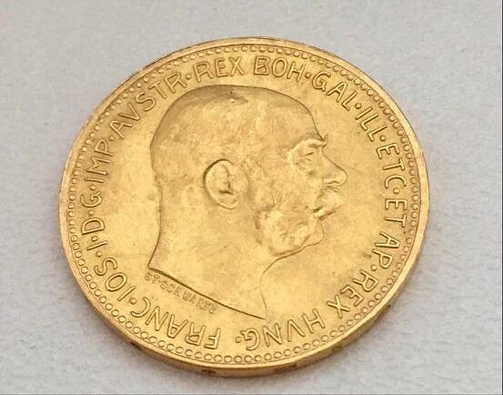 Zlatá mince, 20 korona 1915 František Josef 1.