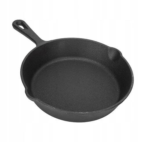 LITINOVÁ PÁNEV 10 cm INDUKCE OHNISKO GRIL PLYNOVÝ TALÍŘ LITINOVÝ