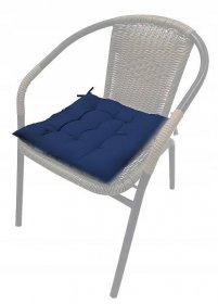 Podsedák na židli KONI 40x40 cm - tmavě modrý