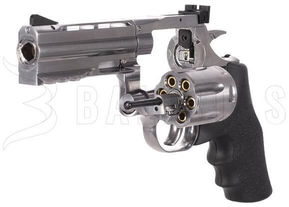 Vzduchový revolver ASG Dan Wesson 715 4" silver diabolky