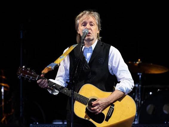 Paul McCartney performing live