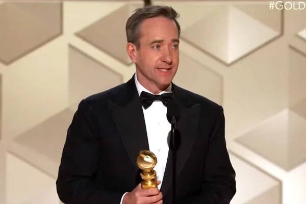 Matthew Macfadyen Calls His Succession Character a 'Human Grease Stain' After Golden Globes Win