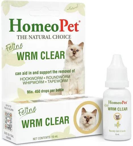 Homeopet Feline Wrm Clear Cat Deworming Aid, 15 Ml