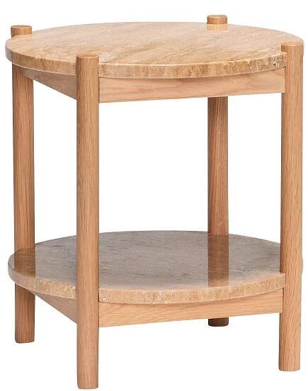 Konferenční stolek Trava Wood/Travertin