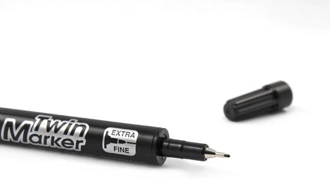 PILOT Twin Marker 0.4 a 0.5 mm, BeGreen, černý