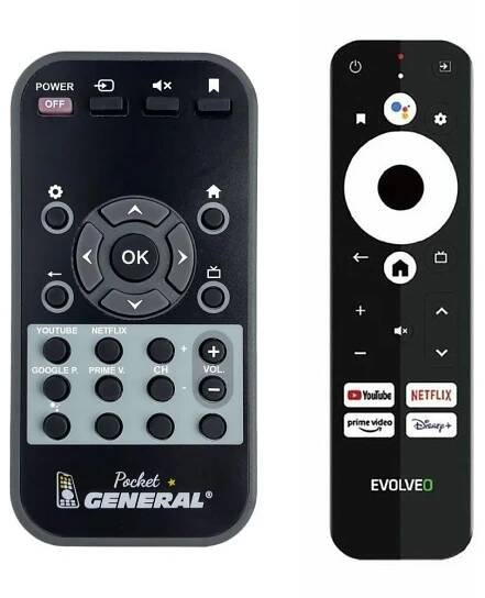 EVOLVEO MultiMedia Box A4 - dálkový ovladač duplikát kompatibilní