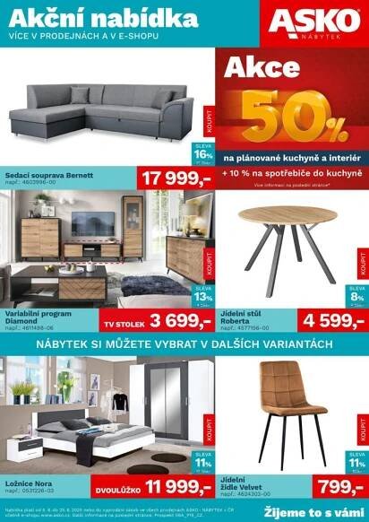 ASKO nábytek leták - Akční nabídka od 5. 6. | Kupi.cz