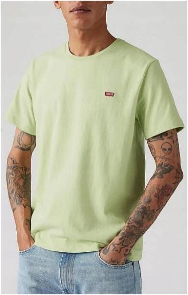 Pánské tričko LEVI'S zelené s logem - M