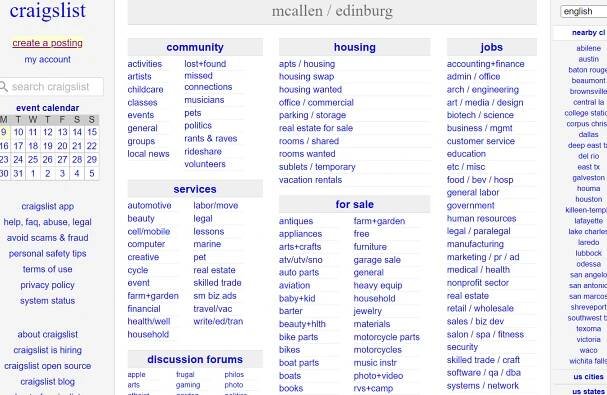 Craigslist Mcallen Tx; Apartment For Sale, Employment - The American Bulletin