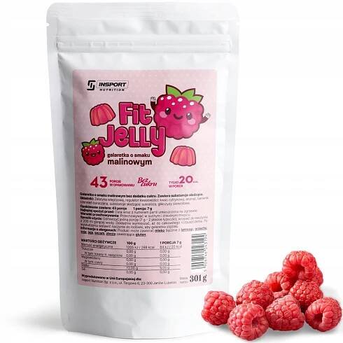 ŽELÉ FIT JELLY 301G NÍZKOKALORICKÁ BEZ CUKRU MALINOVÁ