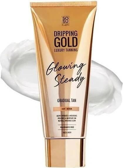 Sosu by Suzanne Jackson samoopalovací krém Light/Medium Dripping Gold Glowing Steady (Gradual Tan) 200 ml