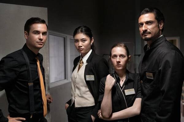 Louis Held, Nhung Hong, Sarah Palarczyk, Salvatore Greco - Hotel Mondial - Alle für einen - Promo