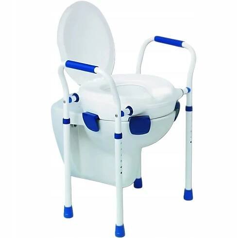 Nástavec na WC zvedací CLIPPER VII s madly - 11 cm