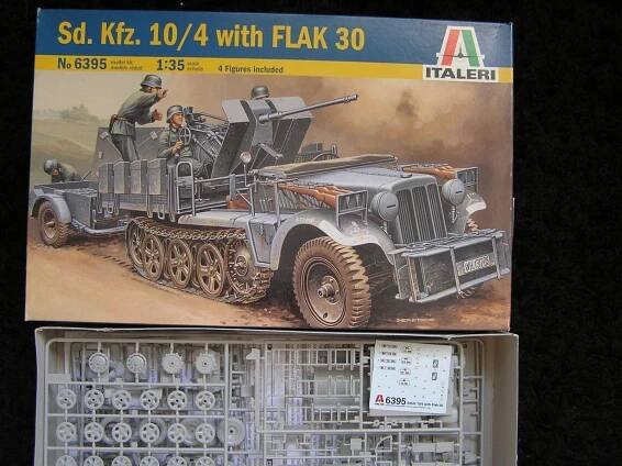 Sd.Kfz. 10/4 flak 30 Italeri 1:35 - Modelářství